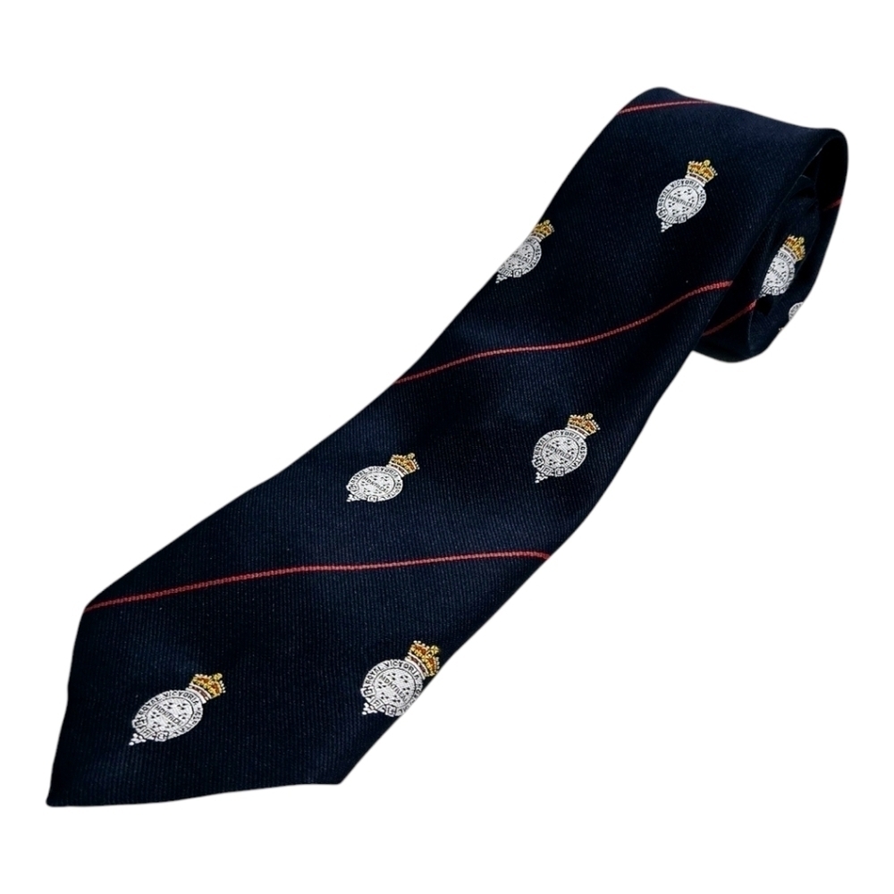 Comcrest NavyBlue Medal Print Necktie